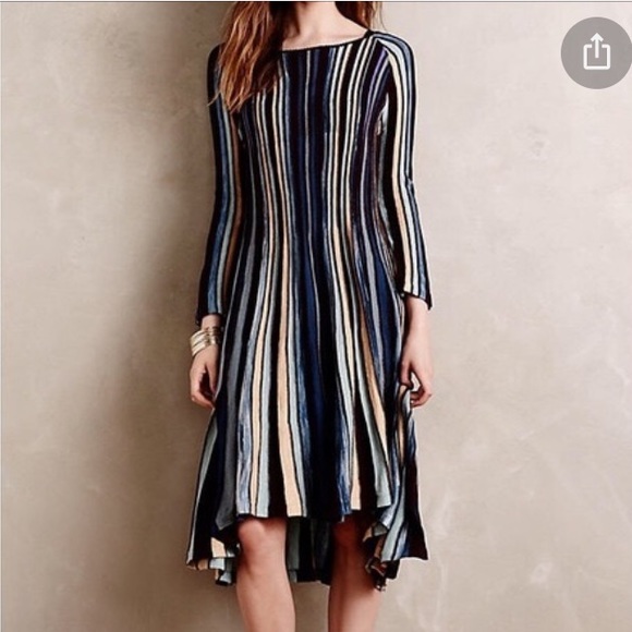 Moth Nora Knit Swing Dress by Anthropology - Picture 1 of 4